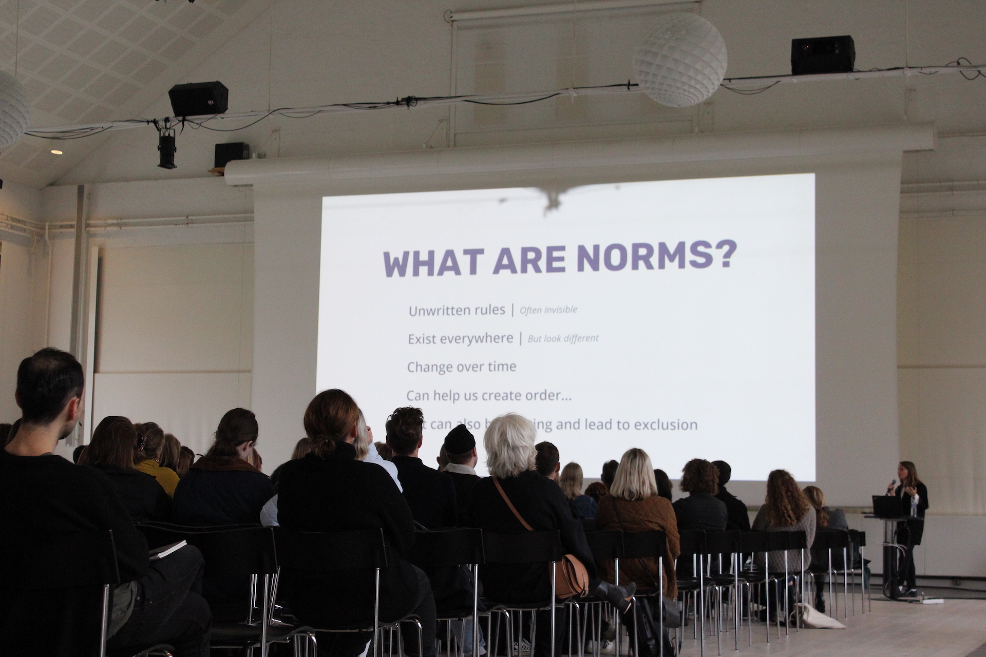 NORM at Kongelige Akademi Arkitektur, Design, Konservering nov 2021