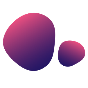 NORM consulting two pink and blue gradient blobs